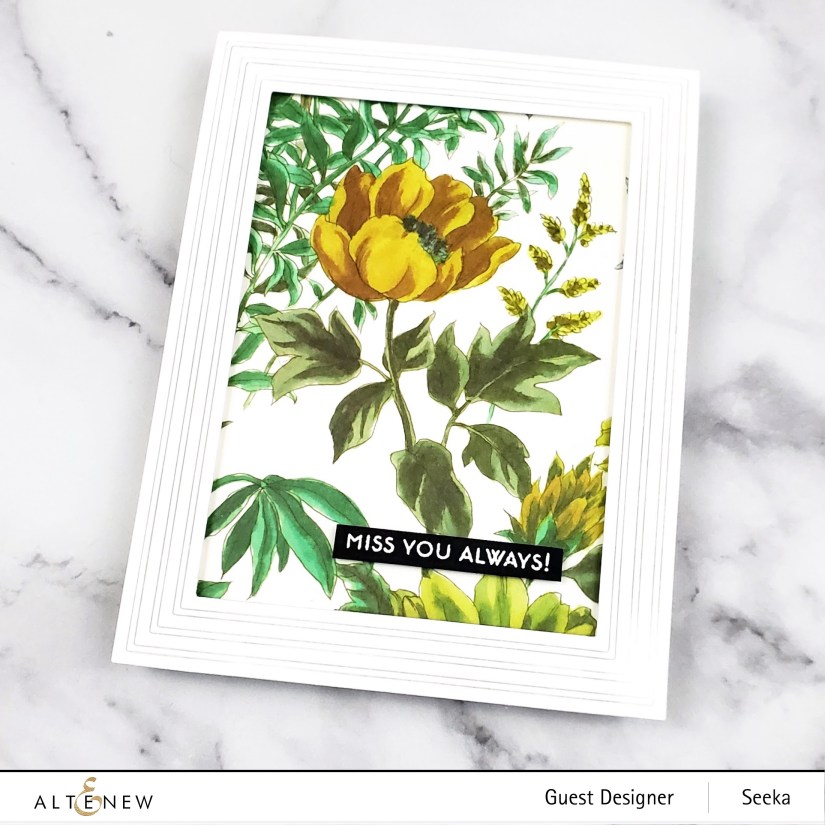 Altenew-Wild Flora, Fine Frames-Seeka 2