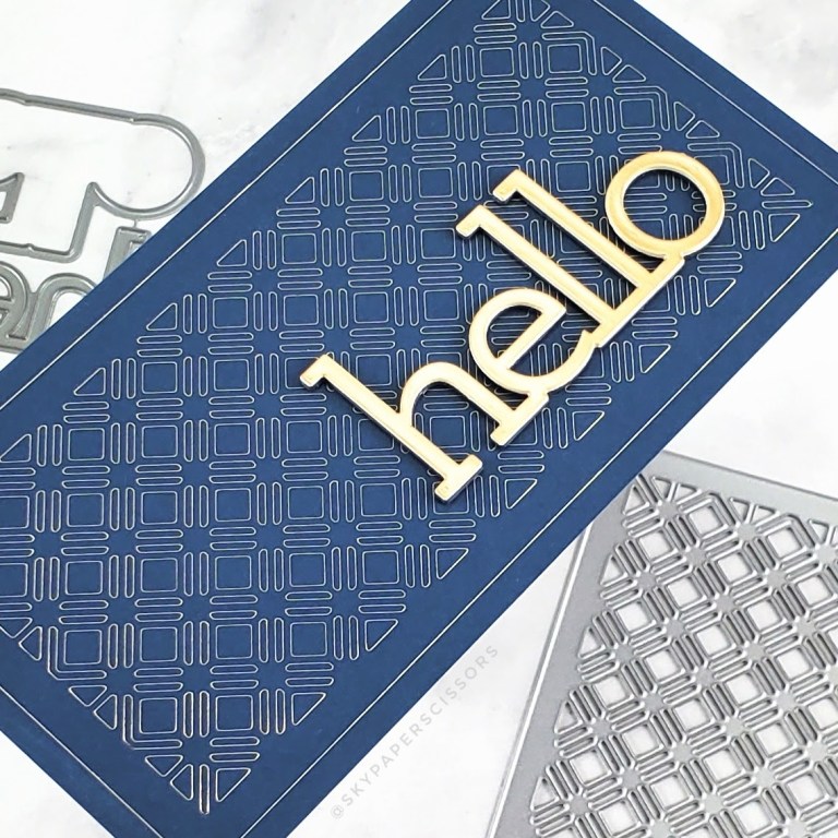 Hello | Simon Says Stamp DieCember 2021 Release – SkyPaperScissors